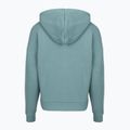 Women's sweatshirt Under Armour Rival Fleece Piped HZ Hoodie jasper blue/white 4