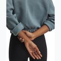 Women's sweatshirt Under Armour Rival Fleece Piped Crew jasper blue/white 3