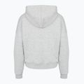 Women's sweatshirt Under Armour Rival Fleece Piped HZ Hoodie mod gray light heather/white 4