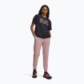 Women's training trousers Under Armour Sport High Rise Woven tourmaline pink/maroon mist 2