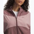 Women's jacket Under Armour Rival Woven Hoody maroon mist tourmaline pink/maroon mist 3