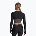 Women's training longsleeve Under Armour HeatGear Rib 1/4 Zip black/castlerock/white 2