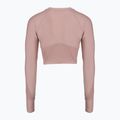 Women's training longsleeve Under Armour HeatGear Rib 1/4 Zip tourmaline pink/tourmaline pink/white 2