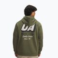 Men's sweatshirt Under Armour Rival Fleece HBR Logo Hoodie marine od green/stone 2