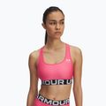 Training bra Under Armour HG Authentics Mid Branded super pink/white