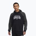 Men's sweatshirt Under Armour Rival Fleece Colorblock Hoodie black/castlerock/white