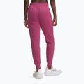 Women's trousers Under Armour Rival Fleece dark maroon/white fuchsia dusk/white 3