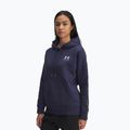 Women's sweatshirt Under Armour Icon Fleece Taped Hoody washed navy/white