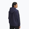 Women's sweatshirt Under Armour Icon Fleece Taped Hoody washed navy/white 2