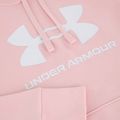 Women's sweatshirt Under Armour Rival Fleece Big Logo Hoody prime pink/white 5