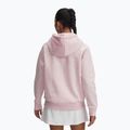 Women's sweatshirt Under Armour Rival Fleece Hoodie prime pink light heather/prime pink 2