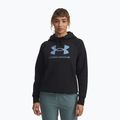 Women's sweatshirt Under Armour Rival Feelce Shimmer Hoody black/iridescent
