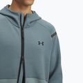 Men's sweatshirt Under Armour Unstoppable Fleece Full Zip HD jasper blue/serpentine/black 3
