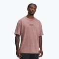 Men's training shirt Under Armour Project Rock Heavyweight Oversized maroon mist/black