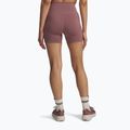 Women's training shorts Under Armour Project Rock Middie maroon mist/black 2