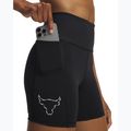 Women's training shorts Under Armour Project Rock Middie black/anthracite 4