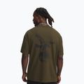 Men's training T-shirt Under Armour Project Rock Q4 expedition green/black 2