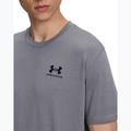 Men's training T-shirt Under Armour Logo Emb Heavyweight titan gray/black 3