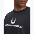 Men's T-shirt Under Armour Logo Heayweight black/white 3