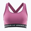 Training bra Under Armour Crossback Mid fuchsia dusk/black/white