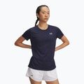 Women's training T-shirt Under Armour Tech Twist midnight navy/white