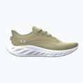 Men's running shoes Under Armour Ascend khaki base/summit white/castlerock