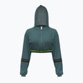 Women's sweatshirt Under Armour HeatGear Mesh FZ rack green/hyper green