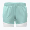 Women's running shorts Under Armour Velociti Pro 4" 2N1 refresh mint/castlerock