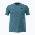 Men's training T-shirt Under Armour Vanish Seamless Novelty blue haze/black