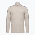 Men's sweatshirt Under Armour Tech Taping 1/2 Zip timberwolf taupe/black/white