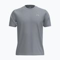 Men's training T-shirt Under Armour Tech Taping mod gray/black/lumos lime