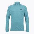 Men's longsleeve Under Armour Tech Textured 1/2 Zip boundless blue/black