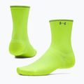 Socks Under Armour Velociti Lite Crew high vis yellow/high vis yellow/white 3