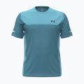 Men's training T-shirt Under Armour Tech Utility blue haze/black