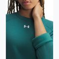 Women's sweatshirt Under Armour Rival Fleece Crew rack green/white 3
