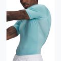 Men's training T-shirt Under Armour HG Armour Comp blue haze/white 3