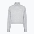 Women's sweatshirt Under Armour Rival Fleece Script HZ mod gray light heather/white