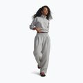 Women's trousers Under Armour Rival Fleece Script mod gray light heather/white 3
