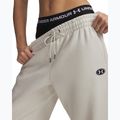 Women's trousers Under Armour Icon Fleece Nov Jogger summit white/white 4