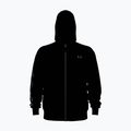 Men's sweatshirt Under Armour Rival LW Graphic FZ black/black