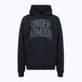 Men's sweatshirt Under Armour Rival LW Graphic Hoodie black/black 4