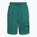 Men's training shorts Under Armour Rival LW Graphic rack green/black 5