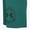 Men's training shorts Under Armour Rival LW Graphic rack green/black 7