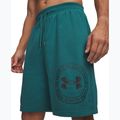 Men's training shorts Under Armour Rival LW Graphic rack green/black 4