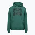 Men's sweatshirt Under Armour Rival LW Graphic Hoodie rack green/black