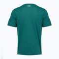 Men's training T-shirt Under Armour Tech Taping rack green/fade green 5