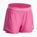 Children's training shorts Under Armour UA Tech Play Up 2IN1 Shorts pink frenzy/white 3