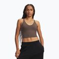 Women's training shirt Under Armour Meridian Support Tank peppercorn/peppercorn
