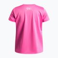 Children's training shirt Under Armour Tech SSC SS pink frenzy/white 2