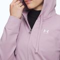 Women's sweatshirt Under Armour Sport Terry FZ mauve pink/white 3